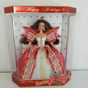 Happy Holidays Barbie 10th Anniversary 1997 NIB
